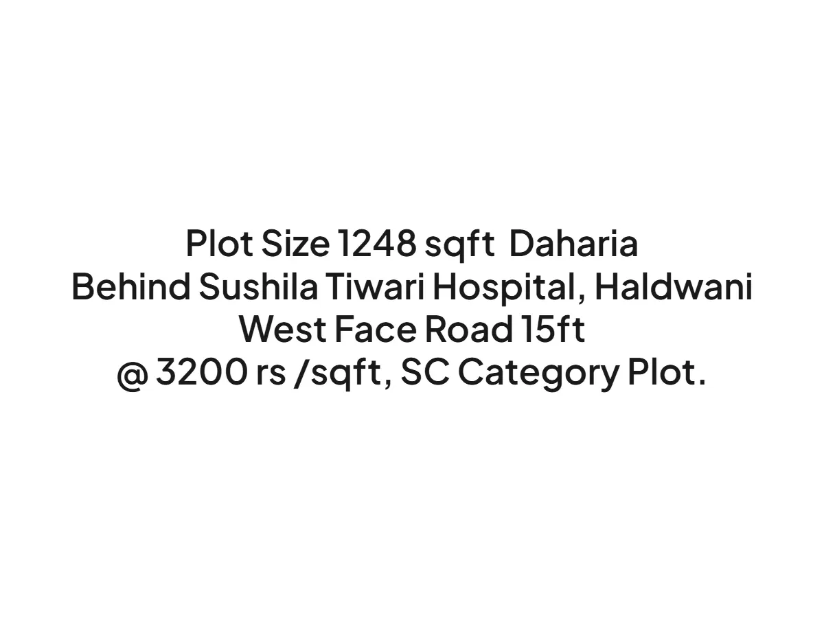 Prime Land for Sale near Sushila Tiwari Hospital, Haldwani